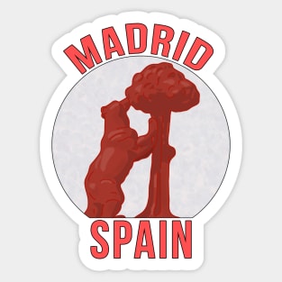 Madrid Spain Sticker